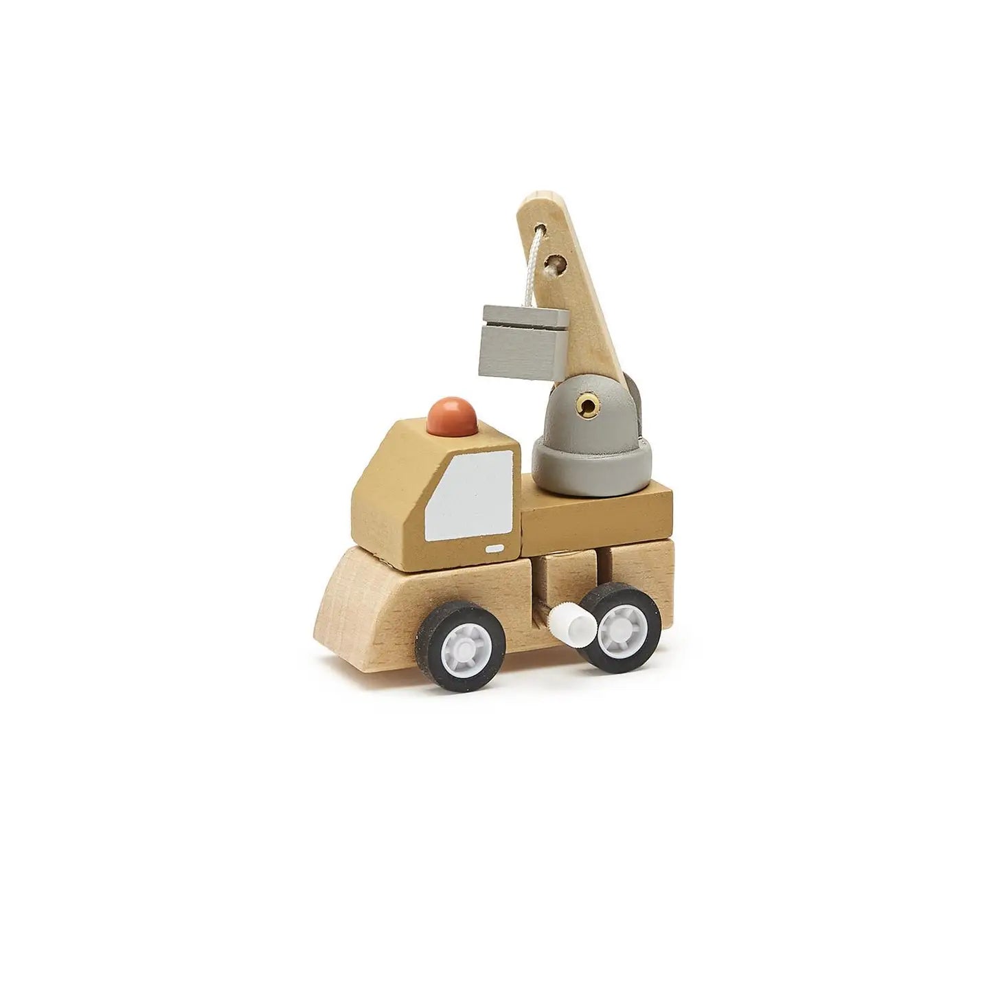 Wooden Construction Wind Up Truck
