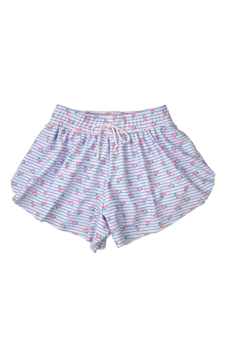 Butterfly Shorts Cherries Print