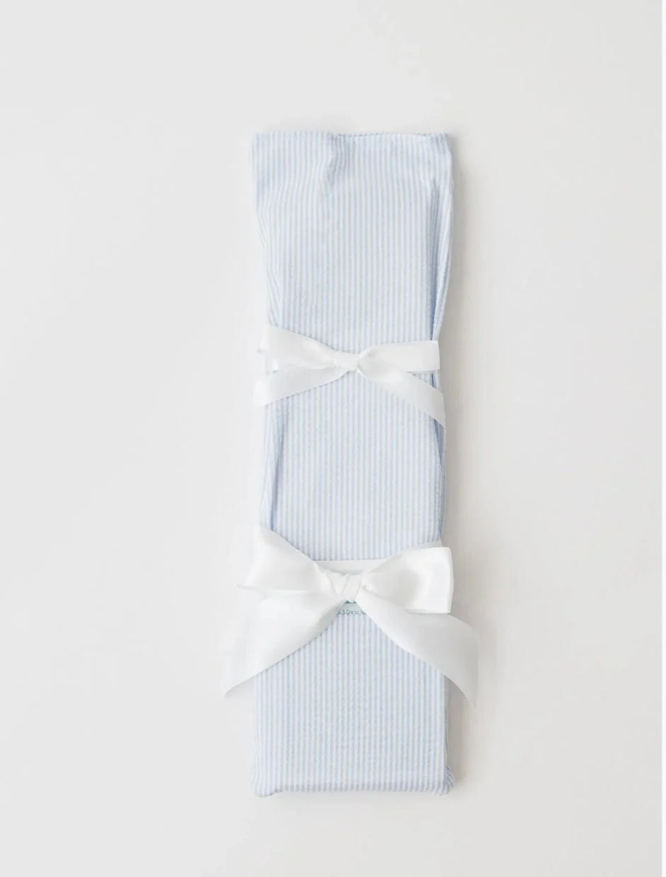 Blue Seersucker Keepsake Birthday Cake Knife