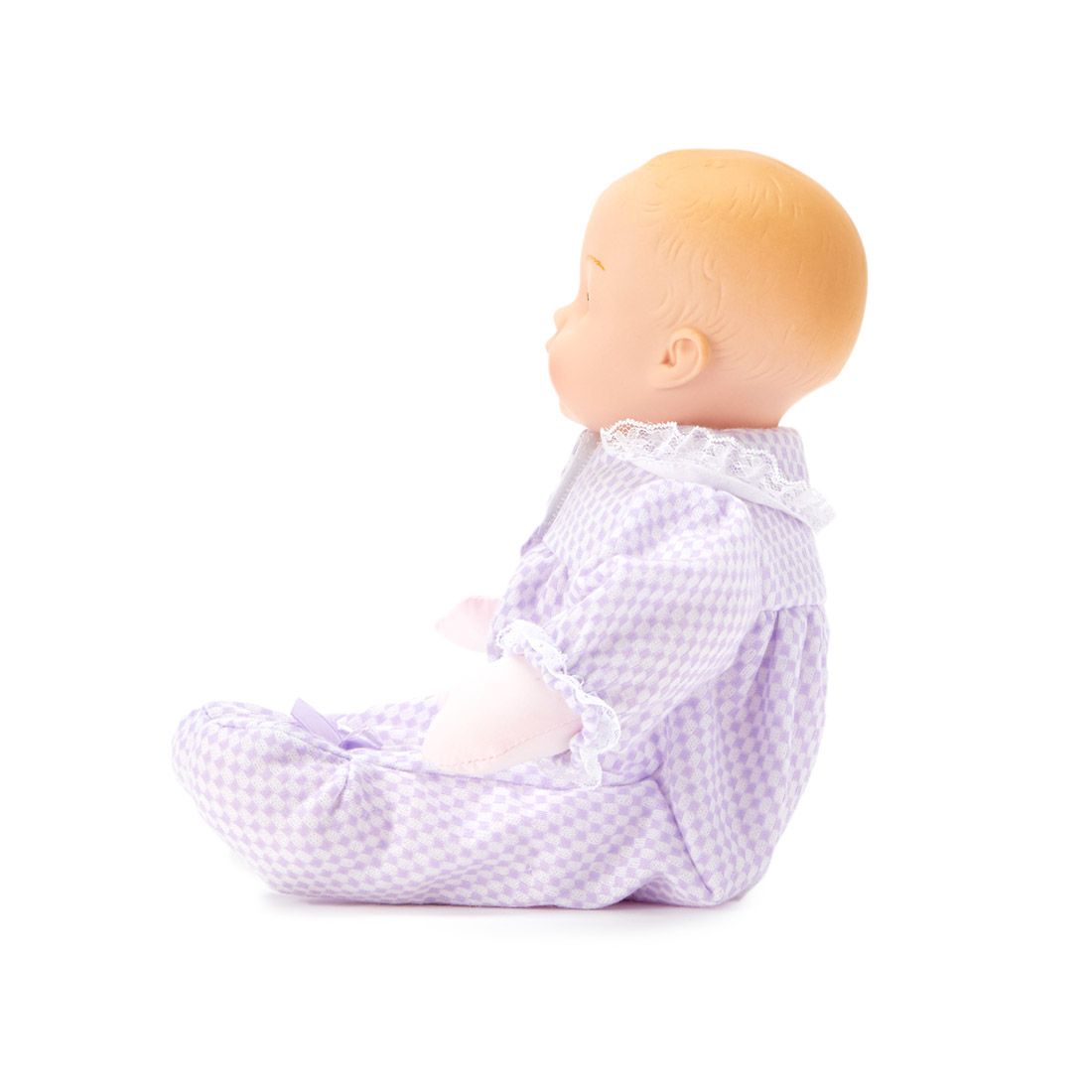 Lavender Check Huggums Light Skin Tone Doll 12 inch