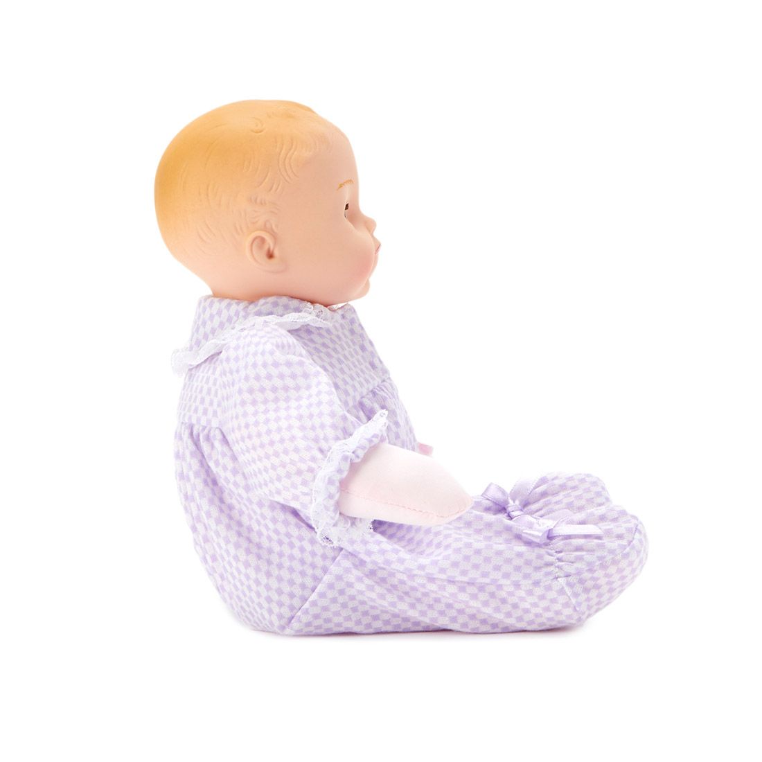 Lavender Check Huggums Light Skin Tone Doll 12 inch