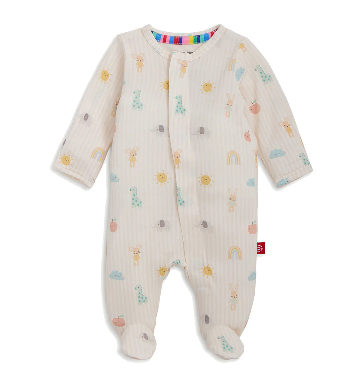 Lullaby Sky Pink Modal Magnetic Footie