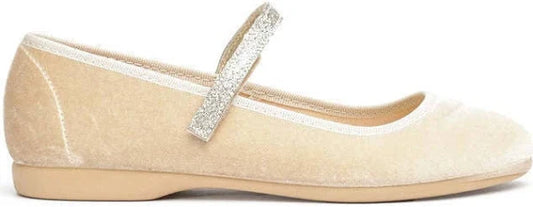 Classic Velvet Mary Jane In Gold