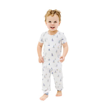 Sailboats Blue Loungewear Set