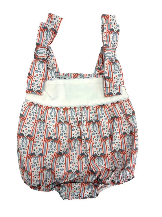 Patriotic Bow Shoulder Bubble