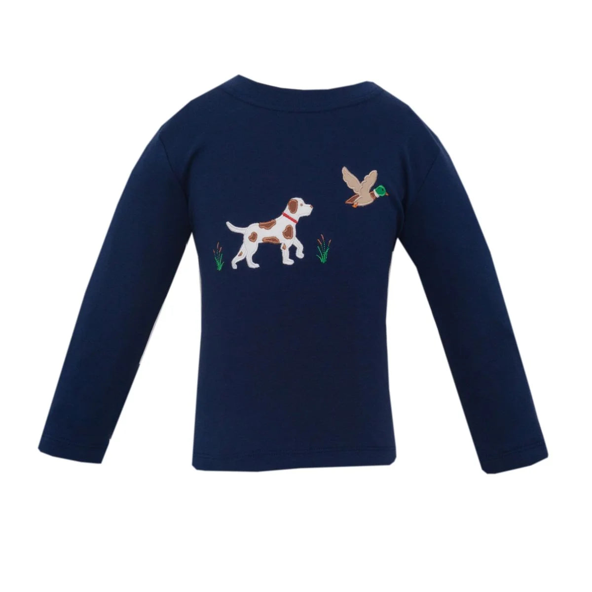Hunting Dog Navy Long Sleeve Tee