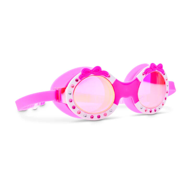 Swim Goggles - Bow Dazzle Pink