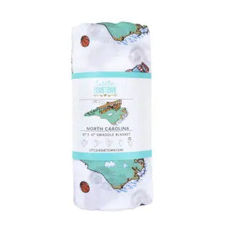 North Carolina Favorites Muslin Swaddle Blanket
