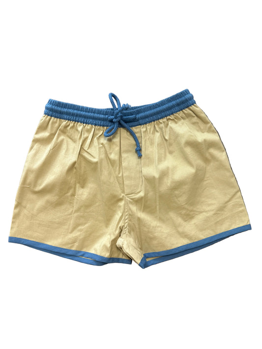Khaki Pop-On-Shorts