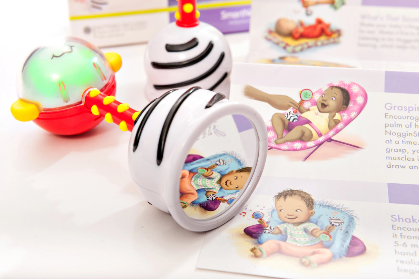 NogginStik Developmental Light Up Rattle
