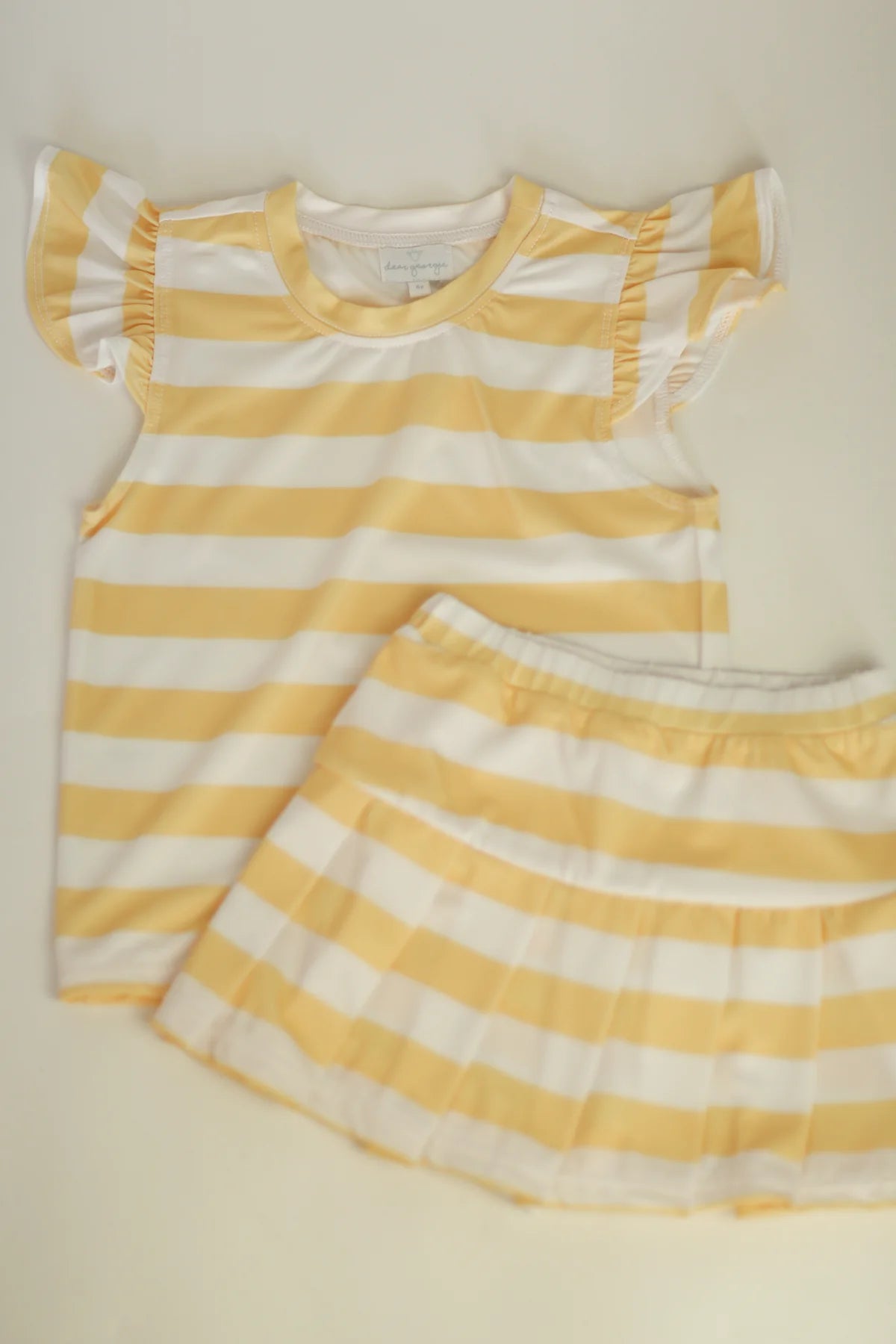 Yellow Stripe Tennis Set