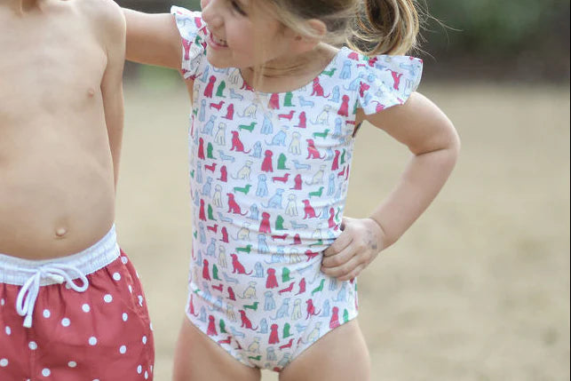Colorful Dogs One-Piece