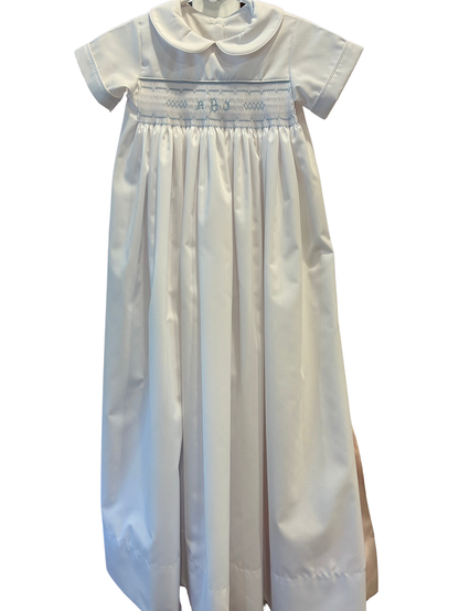 Custom Smocked Christening Gown