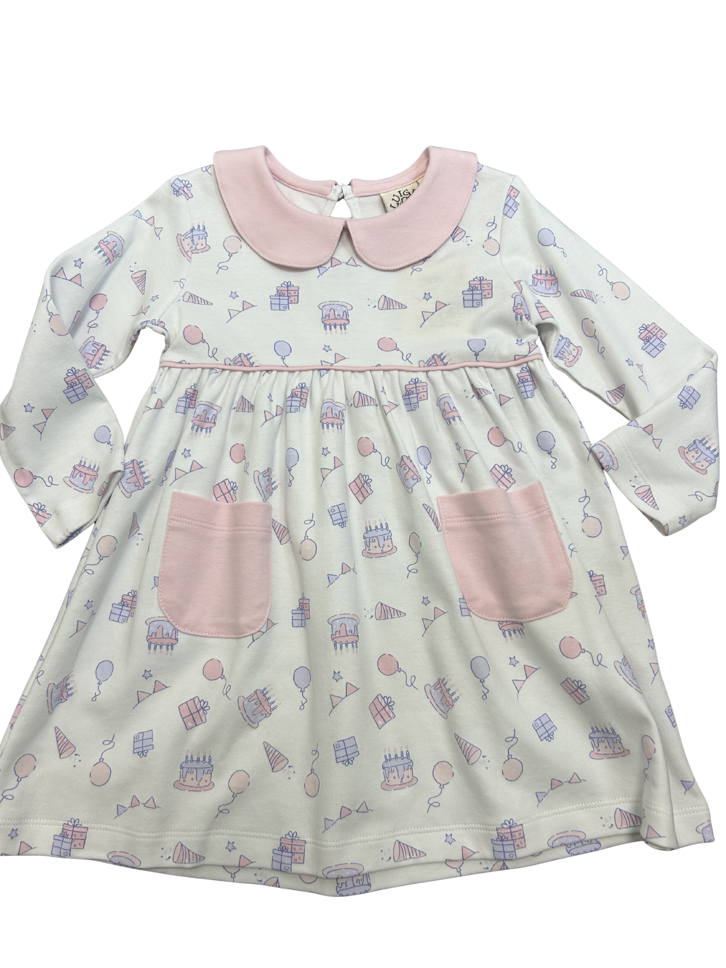 Birthday Print Dress With Pockets