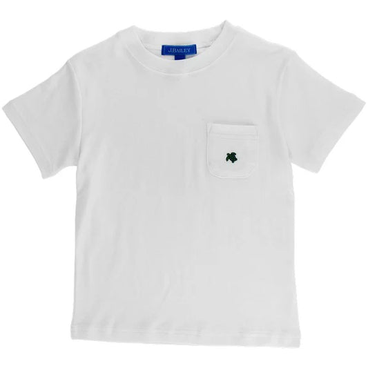 Boy Pocket Tee White