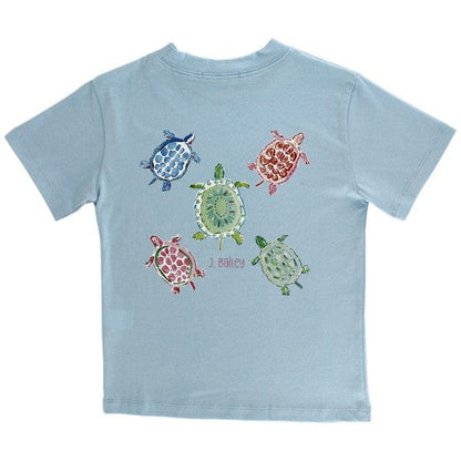 Girl Turtles On Bayberry Shirt