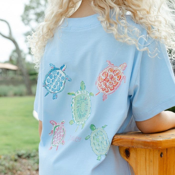 Girl Turtles On Bayberry Shirt