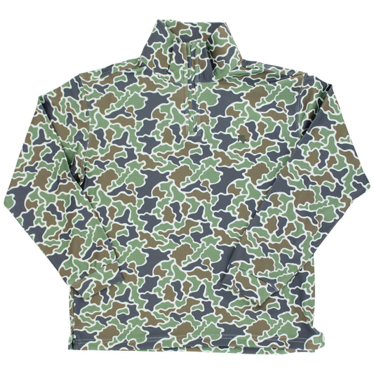 Performance Half Zip - Green Camo