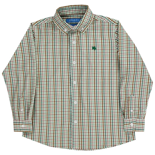 Performance Button Down - Acorn Plaid