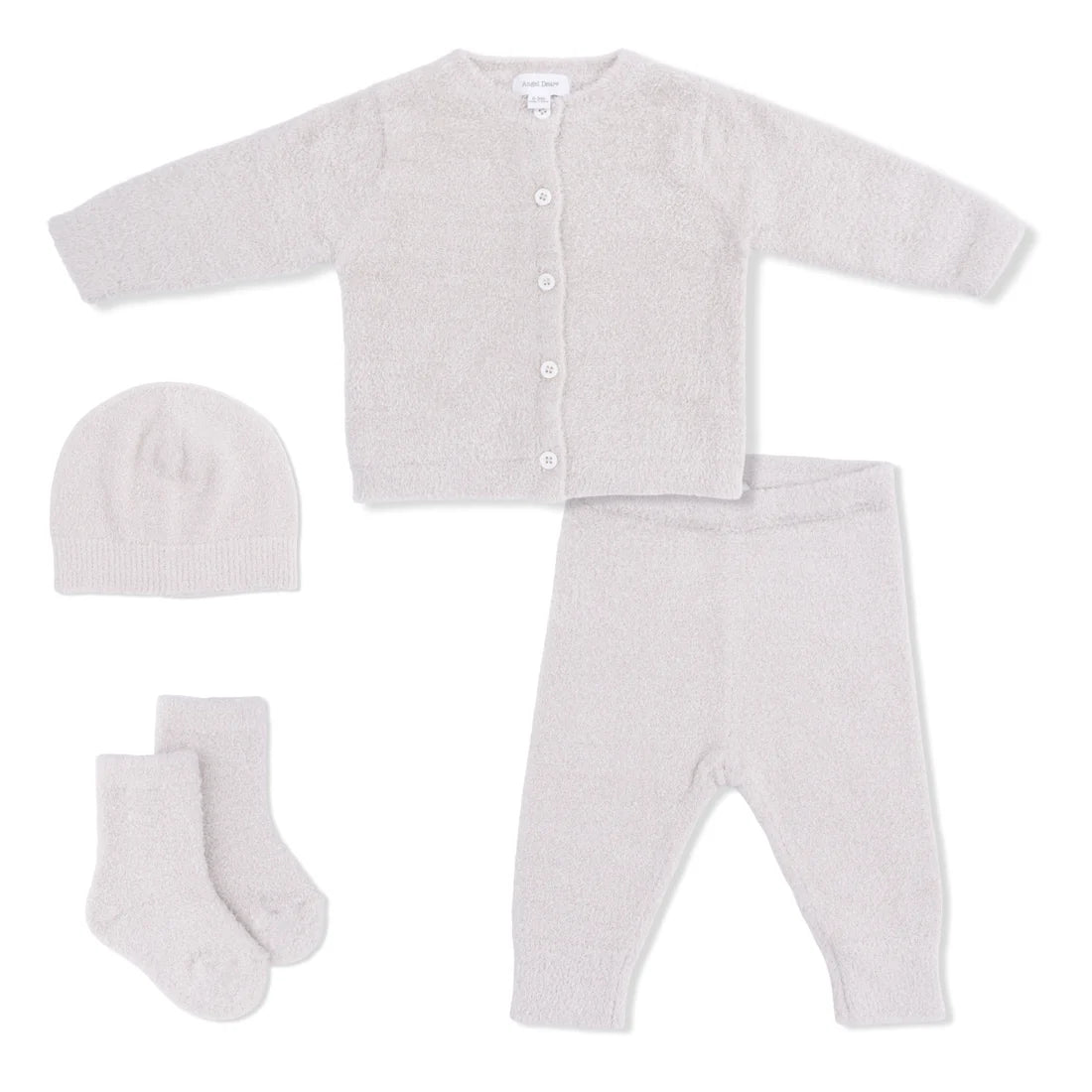 Chenille - Natural 4 Piece Set