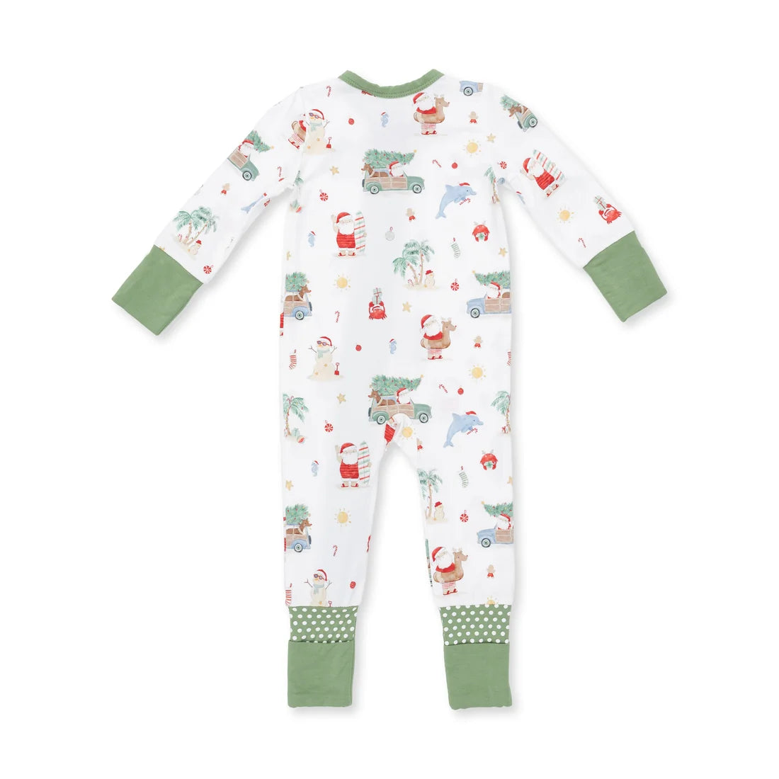 Beach Christmas Zip Romper