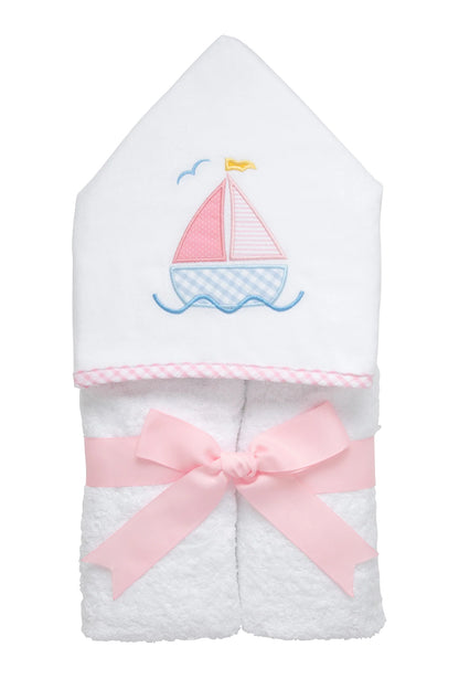 Sailboat Everykid Towel Blue & Pink