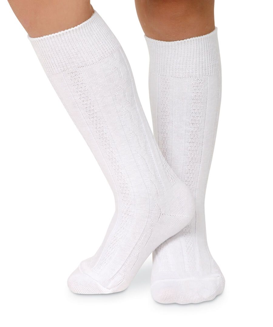 Ivory Knee Socks 1625