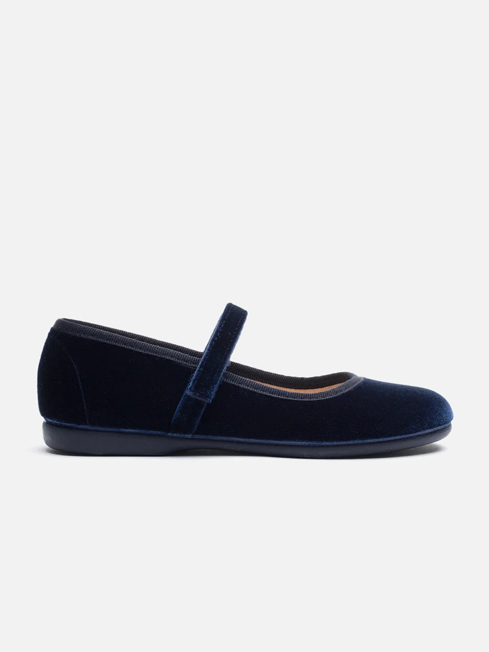Classic Velvet Mary Janes - Navy