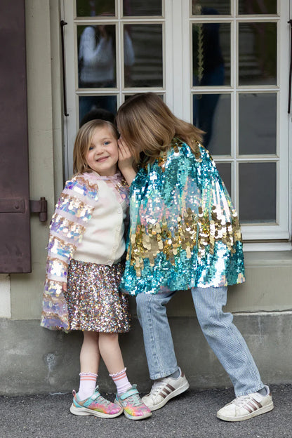 5th Avenue Paillette Cape