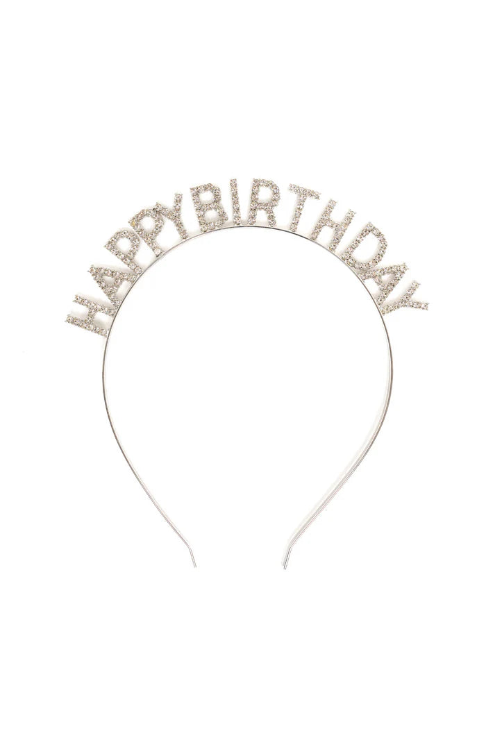 Happy Birthday Rhinestone Crown