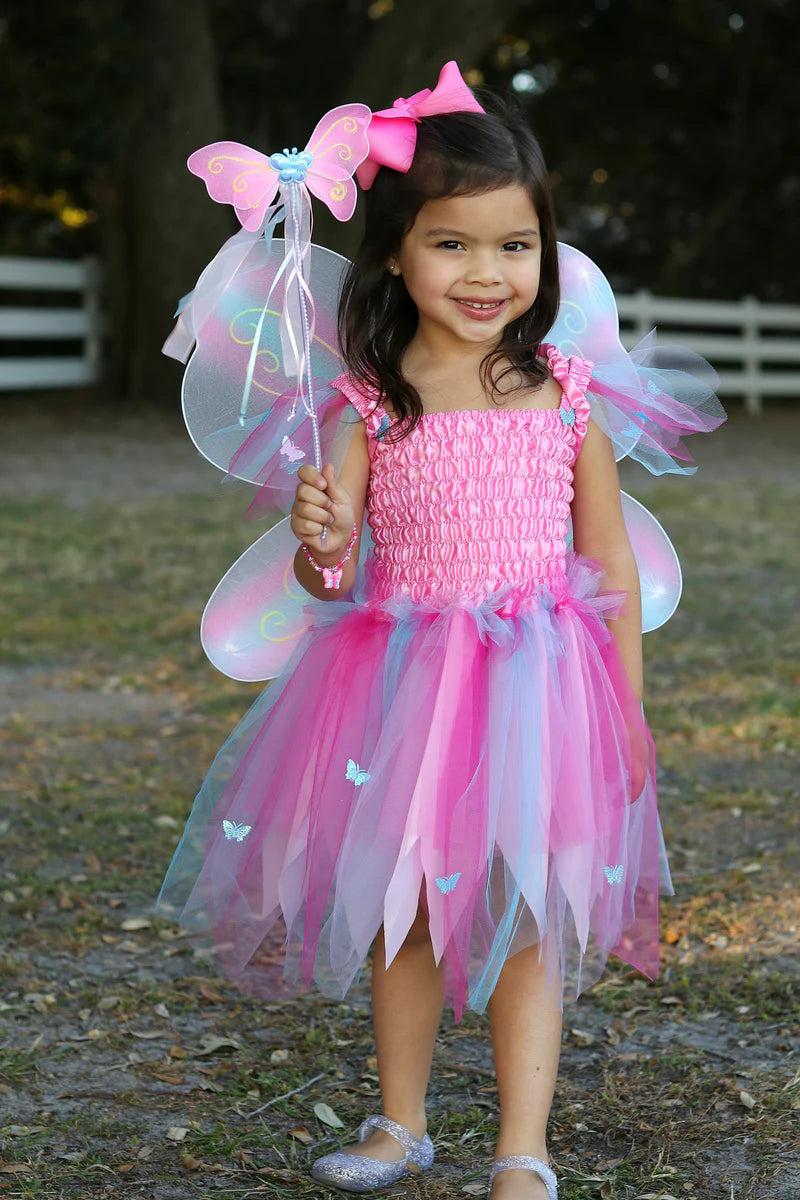 Butterfly Dress And Wings With Wand Size 5-6