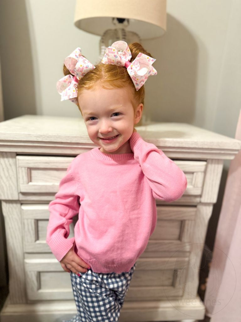 Medium Big Sis Printed Grosgrain Hair Bow