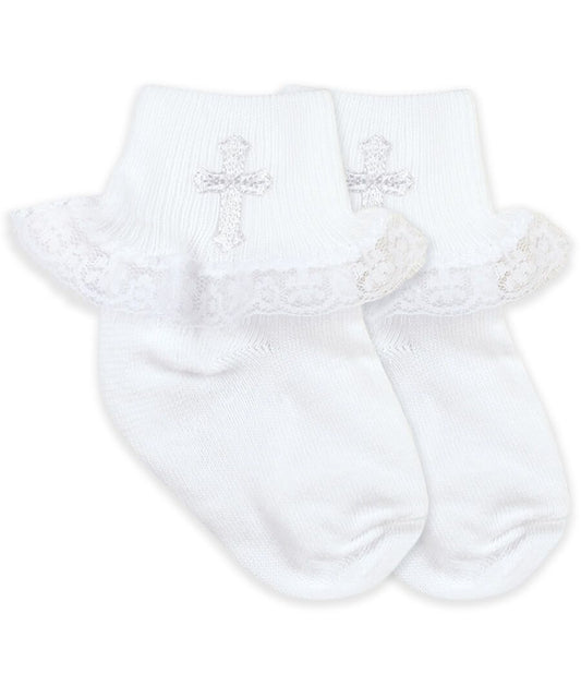White Cross With Lace 2121
