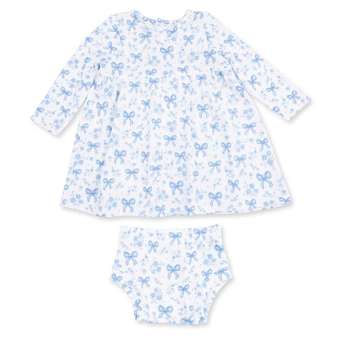 Bows And Flowers Dress And Bloomer Set