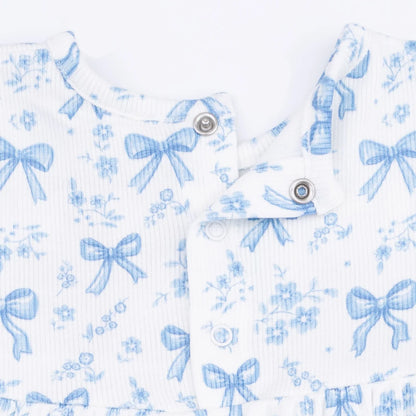 Bows And Flowers Dress And Bloomer Set