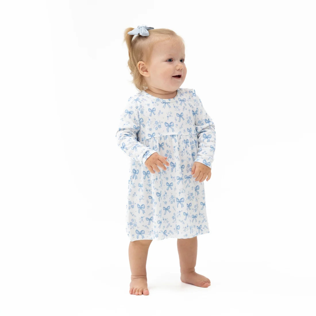 Bows And Flowers Dress And Bloomer Set
