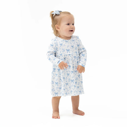 Bows And Flowers Dress And Bloomer Set