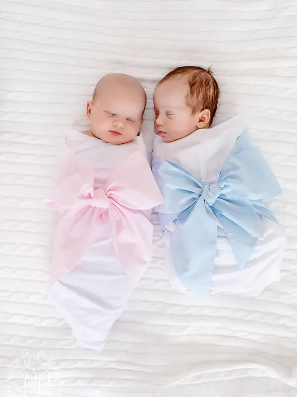 Pink Bow Swaddle Broadcloth