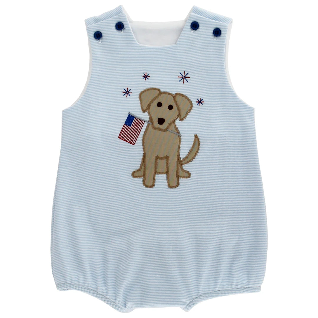 Patriotic Pup - Boys Knit Bubble