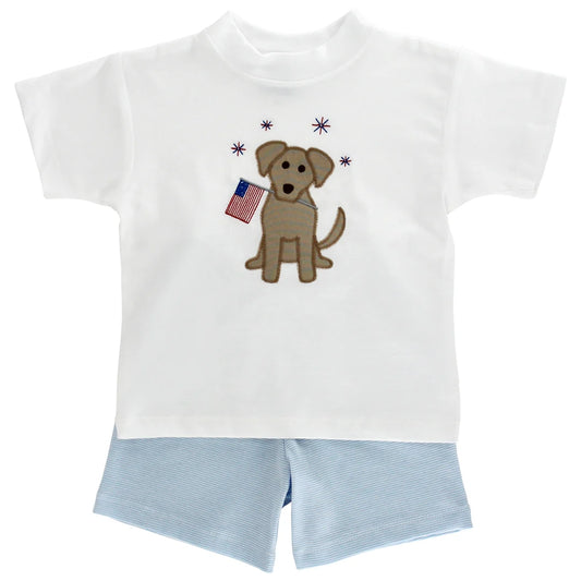 Patriotic Pup - Boys Short Set