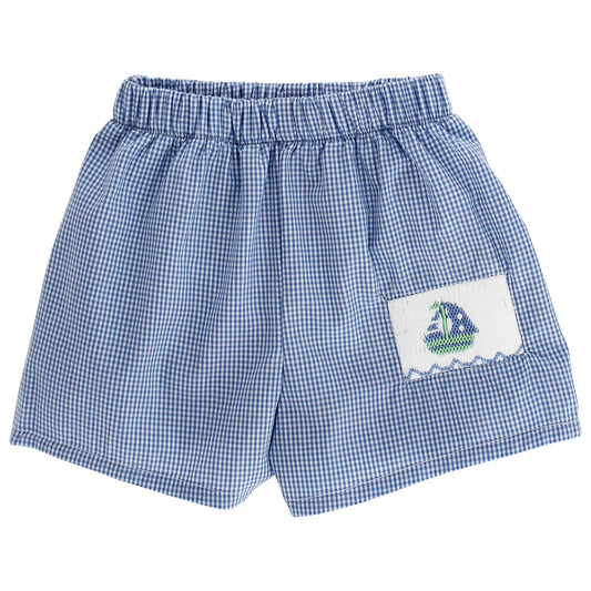 Smocked Sailboats - Swim Trunk