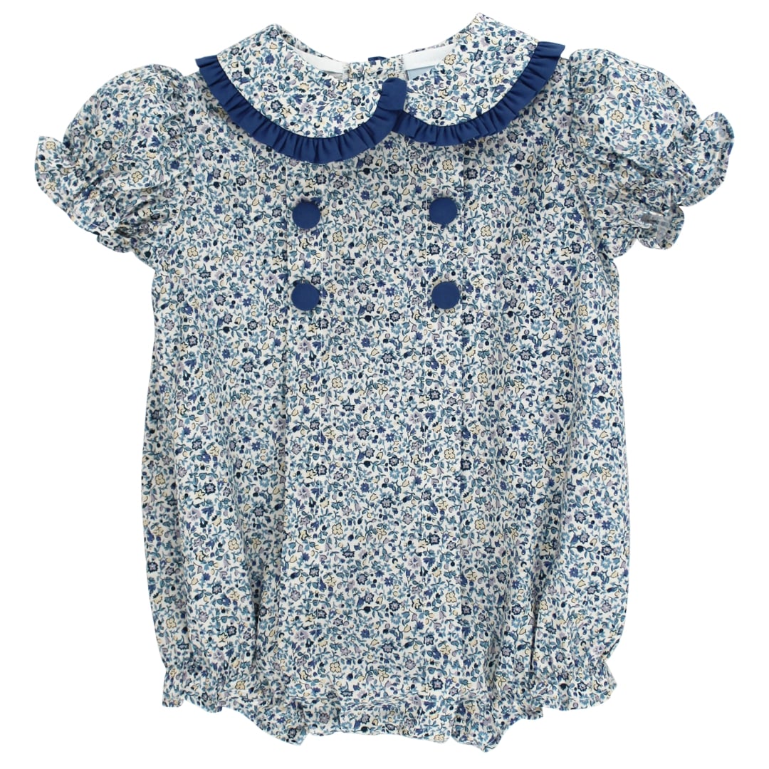 Cornflower Floral Girls Dressy Bubble