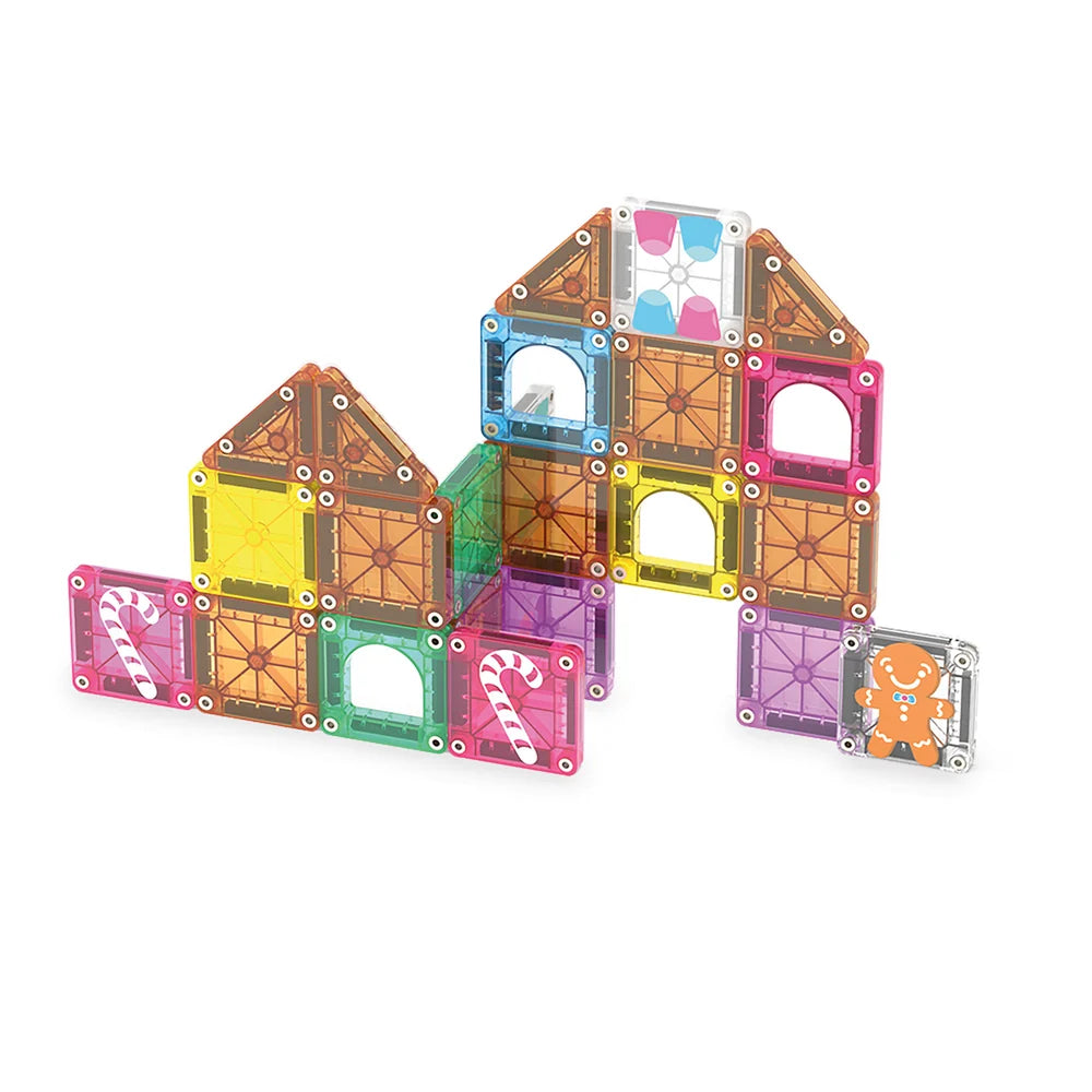 MAGNA-TILES® microMAGS Travel Gingerbread House