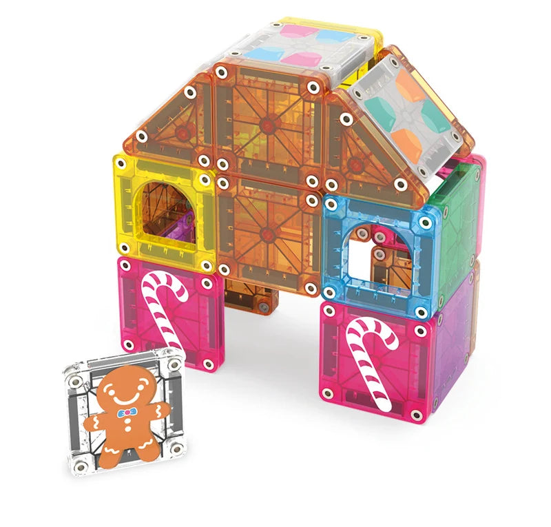 MAGNA-TILES® microMAGS Travel Gingerbread House