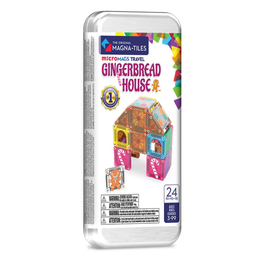MAGNA-TILES® microMAGS Travel Gingerbread House