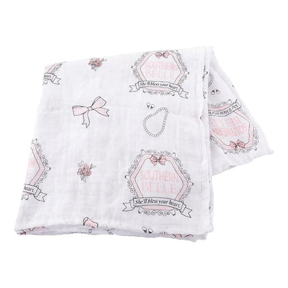Southern Belle Muslin Swaddle Blanket