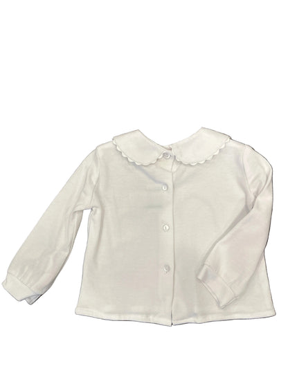 Knit Blouse White Ric Rac