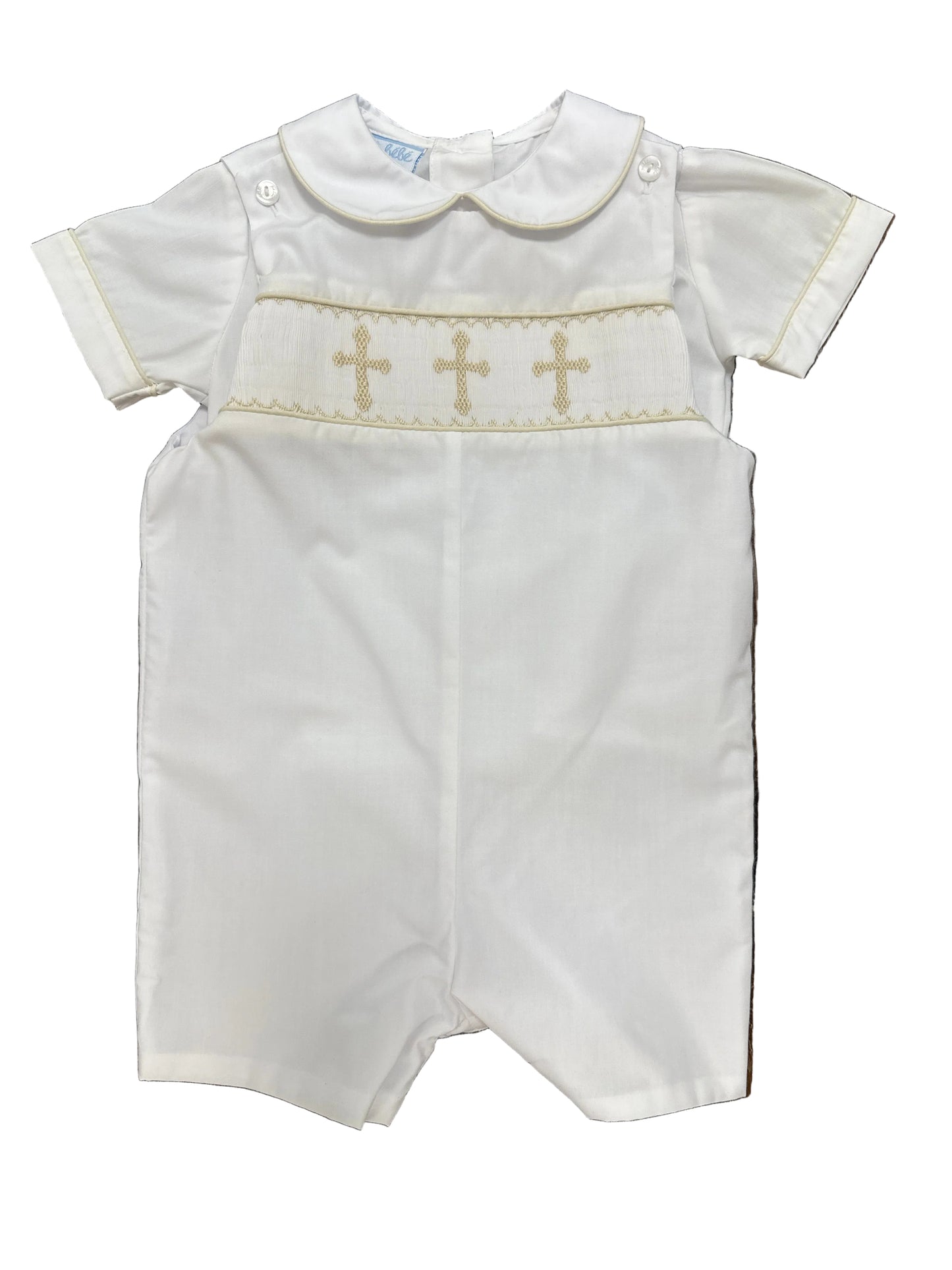 White Poplin Jon Jon With Top