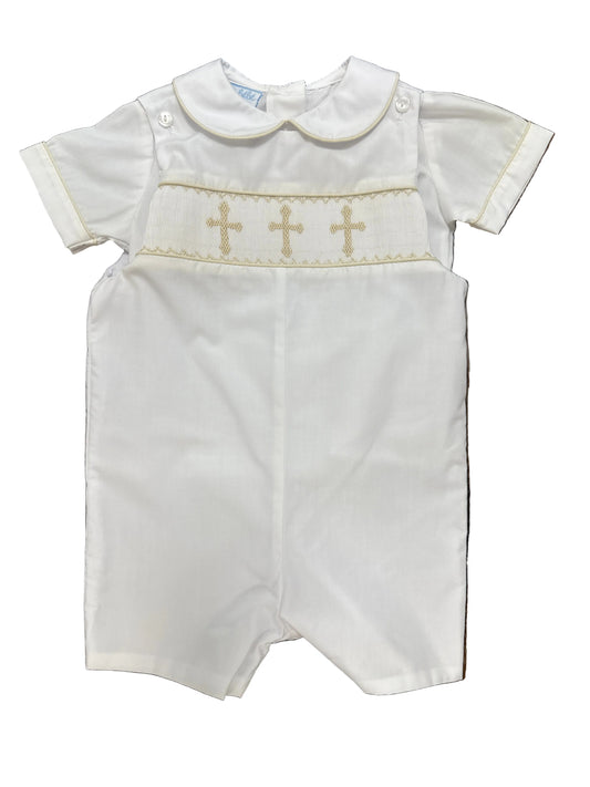 White Poplin Jon Jon With Top