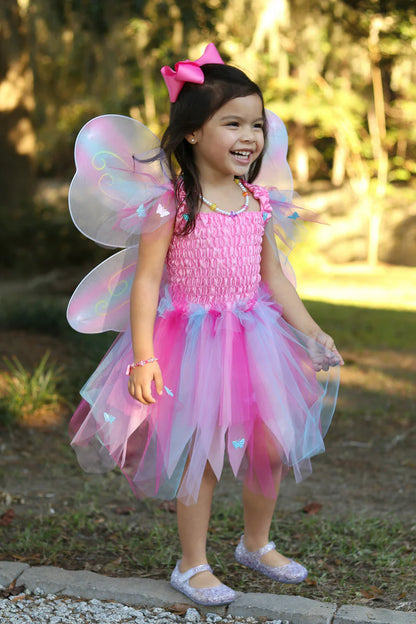 Butterfly Dress And Wings With Wand Size 5-6